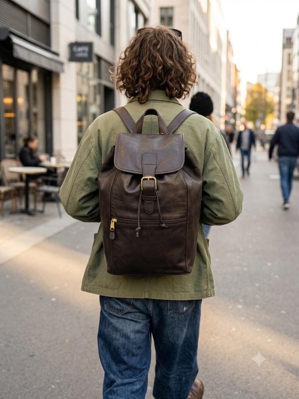 rare vtg COACH XL black Leather backpack / daypack / Rucksack Style 0529